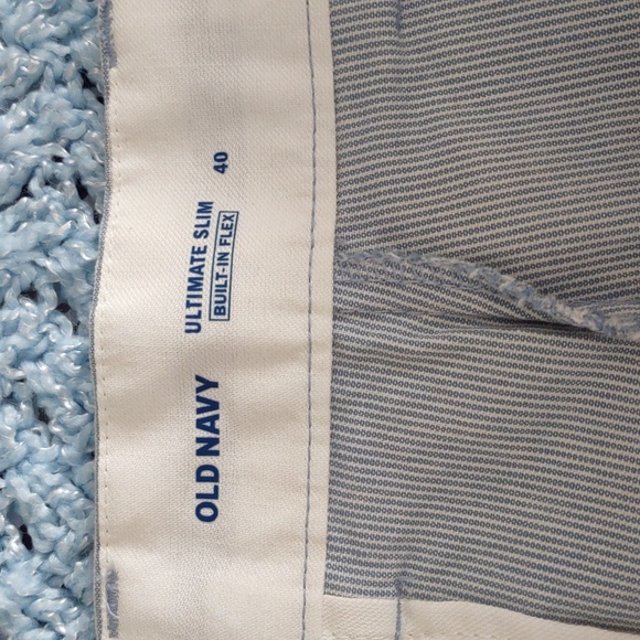 NWT Old Navy Size 40 Blue Stripe Ultimate Slim Built In Flex Shorts - Picture 5 of 16